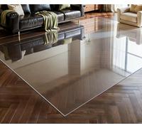 HEFJIAYCIQ Alfombra Protectora De Plástico Transparente para El Suelo, Alfombra Rectangular Impermeable De Vinilo Cristal, Antideslizante para Zonas De Mucho Tránsito,Clear,100x300cm(39x118inch)
