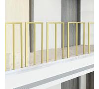 HEFJIAYCIQ Balaustres Para Barandillas De Terrazas Exteriores, Sistema De Barrotes De Hierro Forjado De 35-100 Cm, Para Lofts, Porches Y Balcones Interiores,Oro,40cm/1.3ft