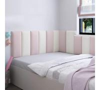 HEFJIAYCIQ Cabecero Peel and Stick para King Y Queen, Cabecero De Pared Anticolisión 3D, Paneles Tapizados De Pared para Dormitorio,Light Pink Set,150x50cm