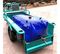 HEFJIAYCIQ Depósito De Agua Plegable, Bolsa De Agua Blanda Portátil De Gran Capacidad, Recipiente De Almacenamiento para Autocaravanas, Acampadas, Jardinería Y Riego De Campos,Azul,600L/1.5x0.9x0.45m