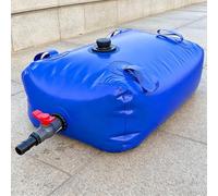 HEFJIAYCIQ Depósito De Agua Plegable, Depósito De Agua De Emergencia De PVC, A Prueba De Fugas Y Resistente A Los Desgarros, para Autocaravanas, Camiones Y Uso Al Aire Libre,Azul,100L/0.75x0.4x0.33m