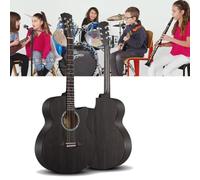 HEFJIAYCIQ Guitarra Acústica De Madera Para Adultos, 40 Pulgadas/41 Pulgadas, 6 Cuerdas De Acero, Construcción Totalmente En Abeto, Tutorial Básico De Guitarra Folk Para Principiantes,5,41in