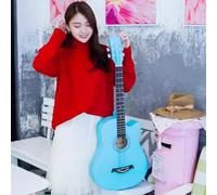 HEFJIAYCIQ Guitarra Acústica Para Principiantes, Set De Guitarra Con Cutaway Totalmente De Madera Para Principiantes, Para Adultos Y Adolescentes,10,38in