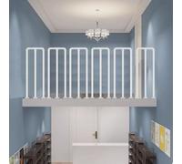 HEFJIAYCIQ Kit De Barandilla De Hierro Para Loft, Sistema De Barrotes De Hierro Forjado Para Interiores, Para Balcones, Terrazas, Patios Y Decoración Exterior,blanca,95cm/3.1ft
