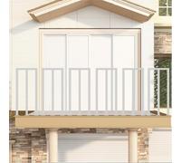 HEFJIAYCIQ Kit De Barandilla Para Terrazas Interiores Y Exteriores, Barrotes De Hierro Forjado De 35-100 cm Para Escaleras, Para La Decoración De La Entrada De Villas,blanca,100cm/3.3ft