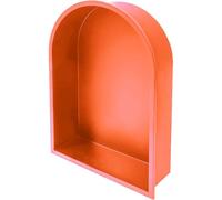 HEFJIAYCIQ Nicho Empotrado De Acero Inoxidable para Ducha, Nicho Arqueado Sin Necesidad De Azulejos, Estante para Champú De Ducha para Almacenamiento En El Baño,1 Tier Orange,35x15x45cm