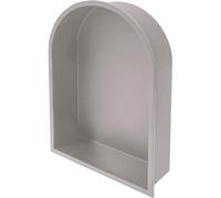 HEFJIAYCIQ Nicho Empotrado De Acero Inoxidable para Ducha, Nicho Arqueado Sin Necesidad De Azulejos, Estante para Champú De Ducha para Almacenamiento En El Baño,1 Tier Gray,35x15x45cm