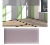 HEFJIAYCIQ Peel and Stick Cabecero Tapizado, Panel De Pared Autoadhesivo 3D para Decoración De Interiores, Cabecero De Cama De Pared para Dormitorio/Salón,Light Grey,30x50cm