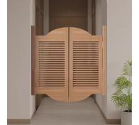 HEFJIAYCIQ Puerta Batiente De Madera Maciza Para Cafetería, Puertas Interiores De Doble Sentido Con Bisagras, Cierre Automático Para Hogares, Oficinas Y Restaurantes,Natural,80x100cm