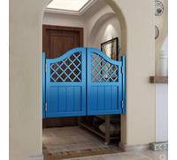 HEFJIAYCIQ Puertas Batientes Para Cafetería, Separación Interior De Madera Para Salón, Medias Puertas De Entrada Para Escalera, Lavadero Y Bar,Blue 1,115x100cm