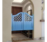 HEFJIAYCIQ Puertas Batientes Para Cafetería, Separación Interior De Madera Para Salón, Medias Puertas De Entrada Para Escalera, Lavadero Y Bar,Blue 2,80x90cm