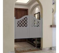 HEFJIAYCIQ Puertas Batientes Para Cafetería, Separación Interior De Madera Para Salón, Medias Puertas De Entrada Para Escalera, Lavadero Y Bar,Gris,130x100cm