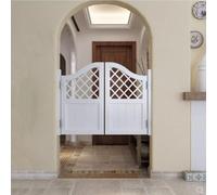 HEFJIAYCIQ Puertas Batientes Para Cafetería, Separación Interior De Madera Para Salón, Medias Puertas De Entrada Para Escalera, Lavadero Y Bar,blanca,95x90cm