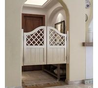 HEFJIAYCIQ Puertas Batientes Para Cafetería, Separación Interior De Madera Para Salón, Medias Puertas De Entrada Para Escalera, Lavadero Y Bar,Beige,125x90cm