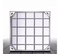 HEFJIAYCIQ Tapa De Pozo Empotrada Y Marco, Tapa De Arqueta Cuadrada Empotrable De Acero Inoxidable, Tapa De Registro Invisible Decorada Para Patios Patios Ajardinados,Plata,90x90x5cm