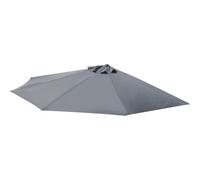 HEFJIAYCIQ Toldo De Recambio para Sombrilla Semicircular De Exterior, Tejido De Poliéster Resistente A Los Rayos UV para Sombrillas De Terraza, para Piscina, Porche, Jardín Y Patio Trasero,Gris
