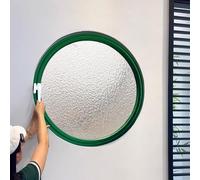 HEFJIAYCIQ Ventana De Cobertizo Redonda De Montaje Empotrado, 360 ° Ventana Giratoria Ojo De Buey Con Asas, Baño Cocina Ventanas De Vidrio Templado Ventilado,Green 2,80cm/31.3in