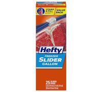 Hefty Slider Freezer Bags - Gallon Size, 96 Count
