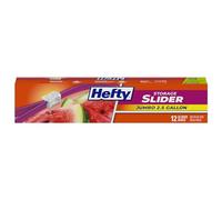 Hefty Slider Storage Bags, Jumbo, 12 Count(Packaging May Vary) by Hefty