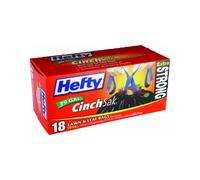 Hefty Trash Bags, Drawstring Lawn and Leaf, 39 Gallon, 18 Count by Hefty