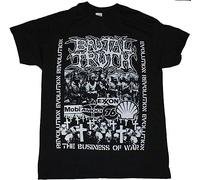 HEFU Brutal Truth Evolution Through Revolution Death Grindcore New Black Mens T-Shirt Size XXL