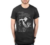 Hefu The Doors La Woman Lyrics - Camiseta para hombre, diseño de Jim Morrison L.A, Negro, XL