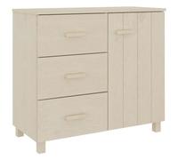 HEFZGDB Aparador Hamar marrón miel 90 x 40 x 80 cm madera maciza de pino para cocina buffet armario cocina armario multiusos para cocina, comedor, salón, tienda de postres