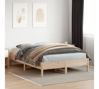 HEFZGDB Cama de madera maciza sin colchón, 150 x 200 cm, madera de pino, cama matrimonial, marco de cama familiar, para habitaciones de invitados, dormitorio, albergue, sala de estar