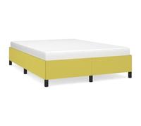 HEFZGDB Estructura de cama sin colchón, color verde, 140 x 200 cm, de tela, cama matrimonial, cama individual, cama doble, para albergue, habitación de invitados, dormitorio, sala de estar