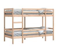 HEFZGDB Litera sin colchón, 90 x 200 cm, madera maciza de pino, cama juvenil, cama de invitados, cama individual para habitaciones de invitados, dormitorio, albergue, sala de estar