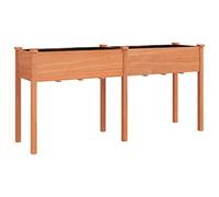 HEFZGDB Macetero con inserto marrón, 161 x 45 x 76 cm, madera maciza de abeto, maceta alta para interior, maceta para interior, jardinera para balcón, parques, terraza, patio