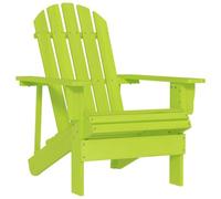 HEFZGDB Silla de jardín Adirondack, madera maciza, abeto verde, tumbona de jardín, silla de balcón, silla adecuada para jardín, terraza, piscina.