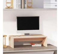 HEFZGDB Soporte para monitor de madera maciza de pino de 50 x 27 x 15 cm para un diseño y almacenamiento ergonómicos Este soporte para monitor de madera maciza de pino con las siguientes medidas: