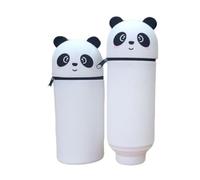 HeFZiYMOZaDP 2 estuches Kawaii, estuche, estuche de lápices, 2 en 1, funda de silicona suave, bonito estuche para lápices, diseño de animales, dibujos animados, retráctil, para niñas y niños, c