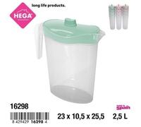 HEGA JARRA BRISTOL OVAL CON TAPA 2,5 LITROS