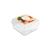 Hega Sapporo Square Case with Grill 1.2Litre, Assorted Cheeses in-Mould Labeling, One Size