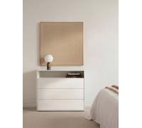 Hegas cómoda blanca 3 cajones - Kenay Home Blanco