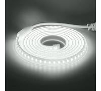 HEGEHE 1 Meter Tira de LED Blanco Frío, 2835 SMD 120LEDs/m Super Brillante CRI≥85，，IP65 Impermeable Flexible Sin Cable Tira de Luz LED de Cinta para Decoración Interior de Cocina Dormitorio Armario