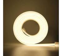 HEGEHE 220V Tira de LED COB 15M,288LEDs/m Flexible de Alta Densidad Blanco Natural FCOB Tira Luces,IP65 Super Brillante LED Tira de Luz con Enchufe Interruptor para Dormitorio,Iluminación de Armarios