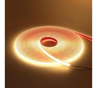 HEGEHE - Cinta LED COB autoadhesiva de 12 V, 320 LEDs/m IP68 impermeable, superbrillante, diadema flexible, cinta LED de luz para escalera, habitación, Navidad, fiesta, interior/exterior (blanco