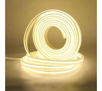 HEGEHE Flexible Tira de LED COB 220V con Cable de Alimentación, 288 LED/m Luz de Cuerda de Alto Brillo, Cada Corte de 50cm, IP65 Impermeable (10m, Blanco Natural)