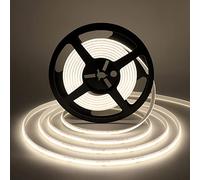 HEGEHE Tira LED COB 15m, 24V Tira de luz LED Impermeable IP68, 320LEDs/m Tira LED Blanco Neutro Flexible súper brillante,cadena de luces LED de 2 hilos para acuario(No incluye fuente de alimentación)