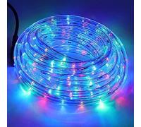 HEGEHE Tubo de luz LED RGB para exteriores, 36LEDs/m, 220V, Manual de 8 Funciones, Multicolor Tubo Fluorescente para resistente al agua, para Navidad, Terraza, Salón, Fiesta(50m)