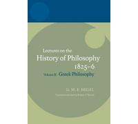 Hegel: Lectures on the History of Philosophy 1825-6 (Tapa dura) Hegel Lectures