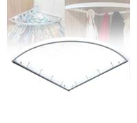 HEGGMKK Barra Esquinera Multifuncional para Colgar Ropa, Capacidad De Carga: Aproximadamente 10 Kg, Longitud 30/40/50/60 Cm, con Ganchos, 3 Colores, para Abrigos, Bolsos Y Accesorios.,30cm,White