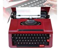 HEGGMKK Máquina De Escribir Mecánica Retro, Espacio Entre Letras: 2,5 Mm/Longitud del Rodillo: 238 Mm, Espacio Entre Líneas De 3 Velocidades, para Escribir Cartas,A