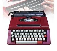HEGGMKK Máquina De Escribir Mecánica Retro, Espacio Entre Letras: 2,5 Mm/Longitud del Rodillo: 238 Mm, Espacio Entre Líneas De 3 Velocidades, para Escribir Cartas,B