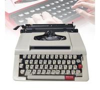 HEGGMKK Máquina De Escribir Mecánica Retro, Espacio Entre Letras: 2,5 Mm/Longitud del Rodillo: 238 Mm, Espacio Entre Líneas De 3 Velocidades, para Escribir Cartas,C