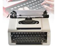 HEGGMKK Máquina De Escribir Mecánica Retro, Espacio Entre Letras: 2,5 Mm/Longitud del Rodillo: 238 Mm, Espacio Entre Líneas De 3 Velocidades, para Escribir Cartas,D