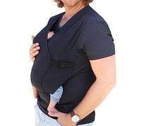 HEGZA Camiseta Papá Canguro 2 En 1, Camisetas para Hombre Bebé Portador Calmante Manga Corta V Cuello Canguro tee, para Bebés,M